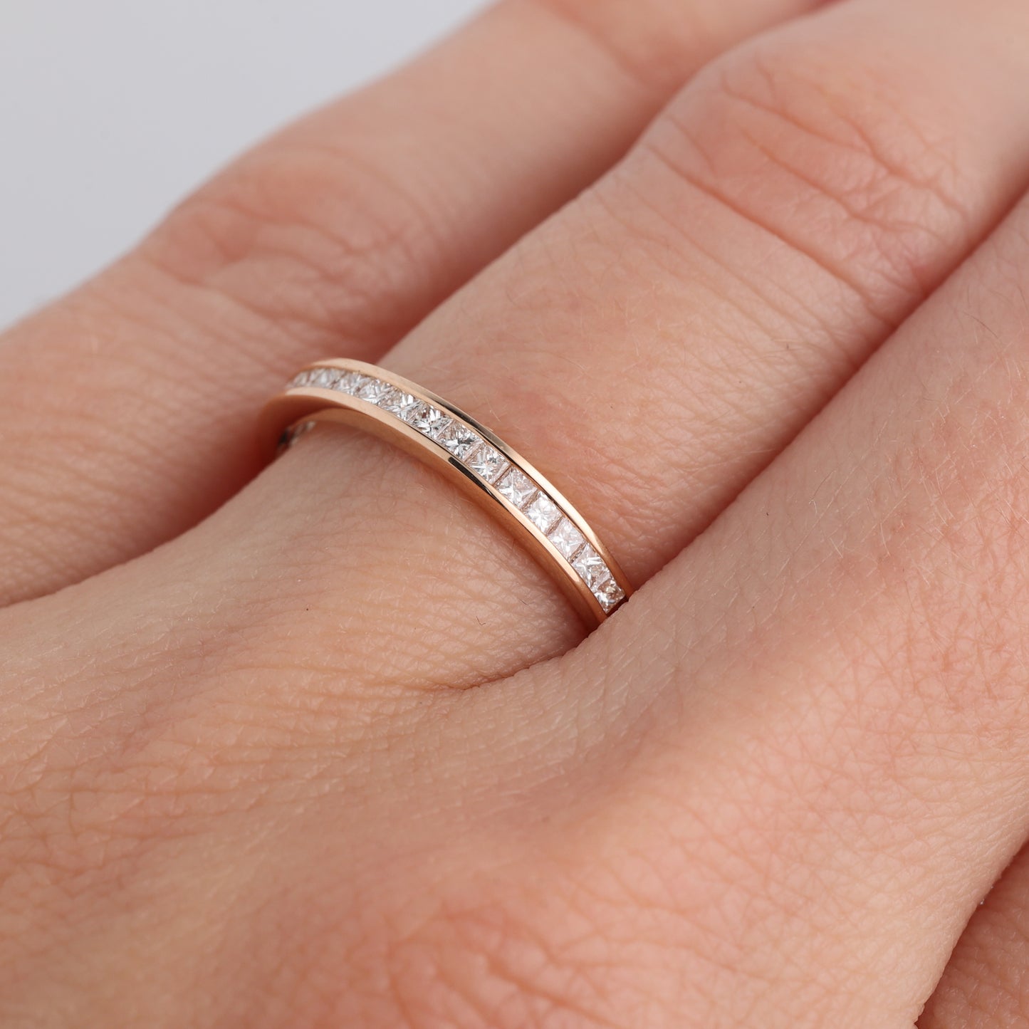 Gredzens ar Dimantiem 0.33 ct, Sarkanais zelts 750° (18K)