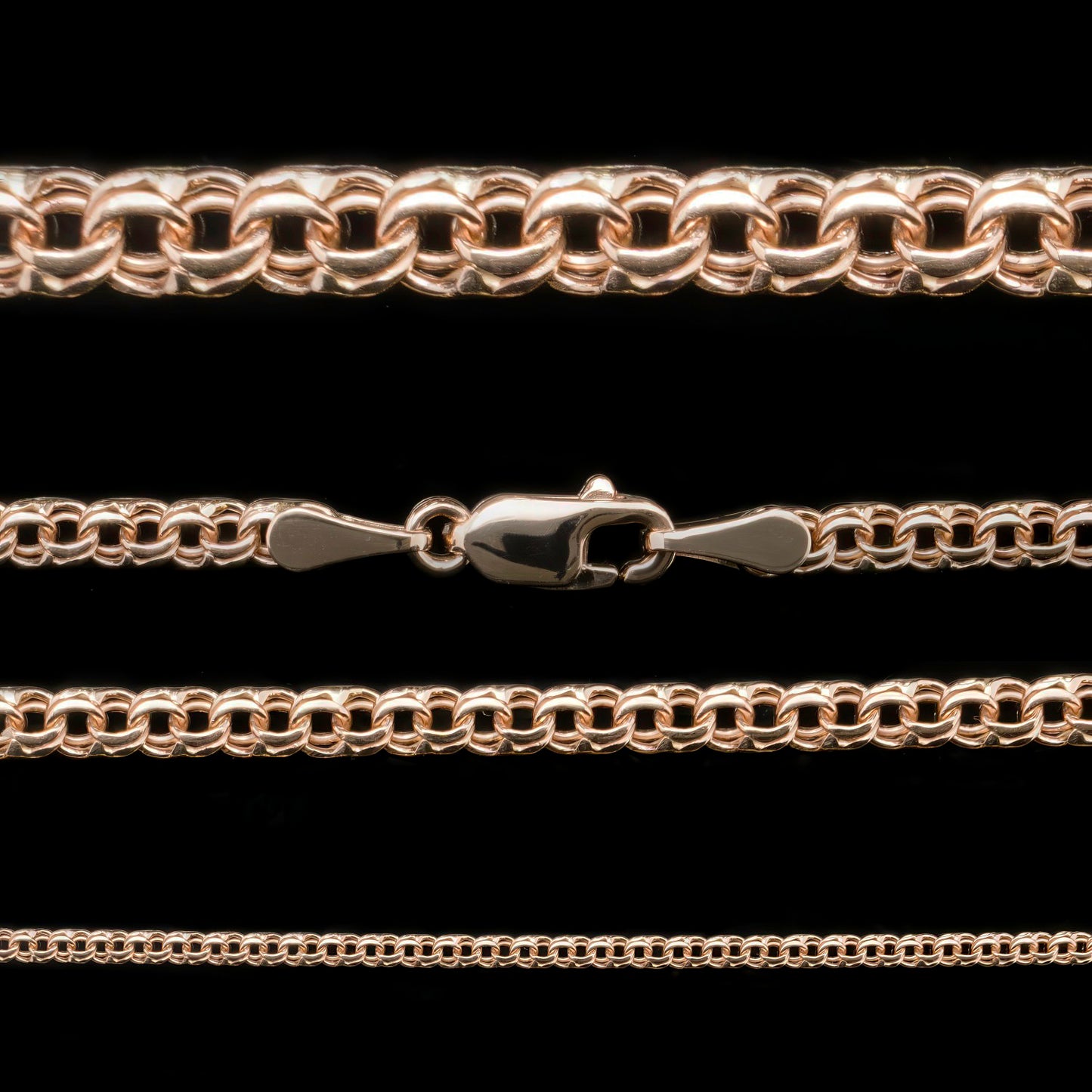 Bismark Chain 50 / 55 cm, Rose Gold 585° (14K)