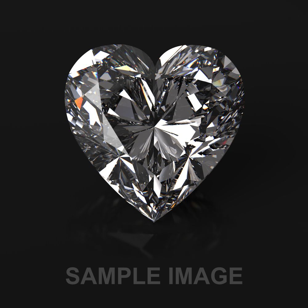 Бриллиант 0,89 карата натуральный, огранка сердце, E SI2 HRD