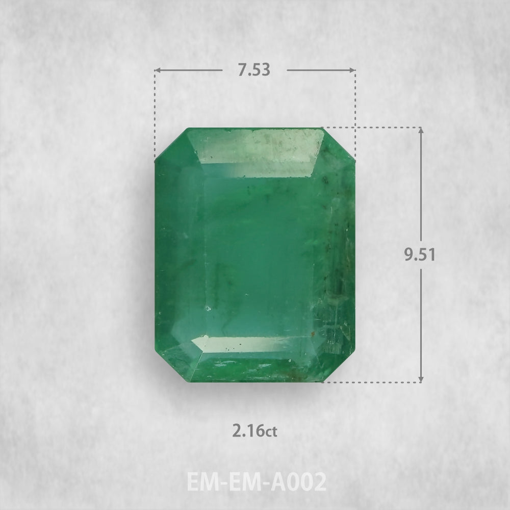 Smaragds 2,16 ct Dabīgs, Smaragda piegriezums