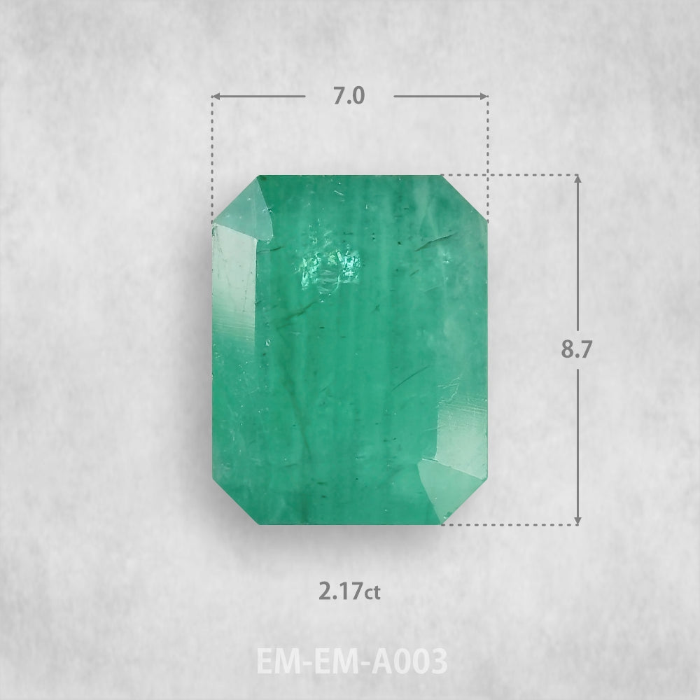 Smaragds 2,17 ct Dabīgs, Smaragda piegriezums