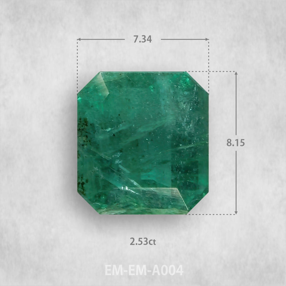 Smaragds 2,53 ct Dabīgs, Smaragda piegriezums