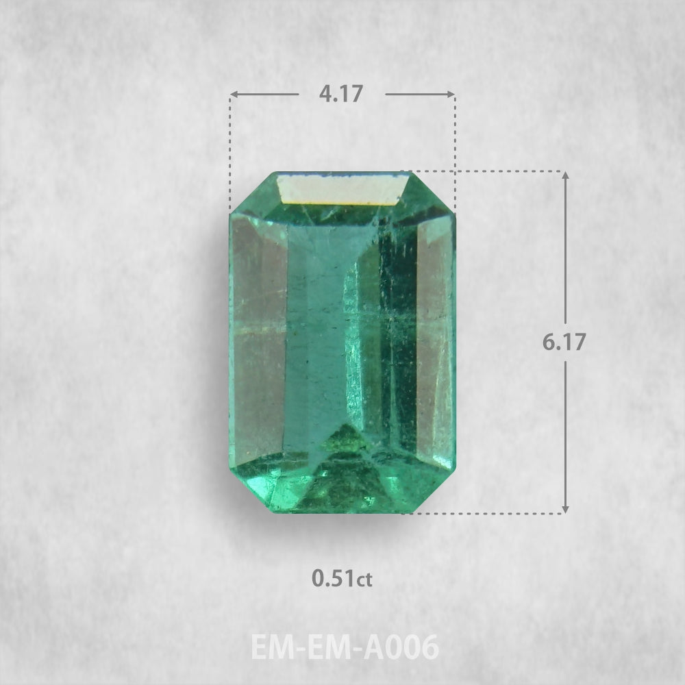 Smaragds 0.51ct Dabīgs, Smaragda piegriezums