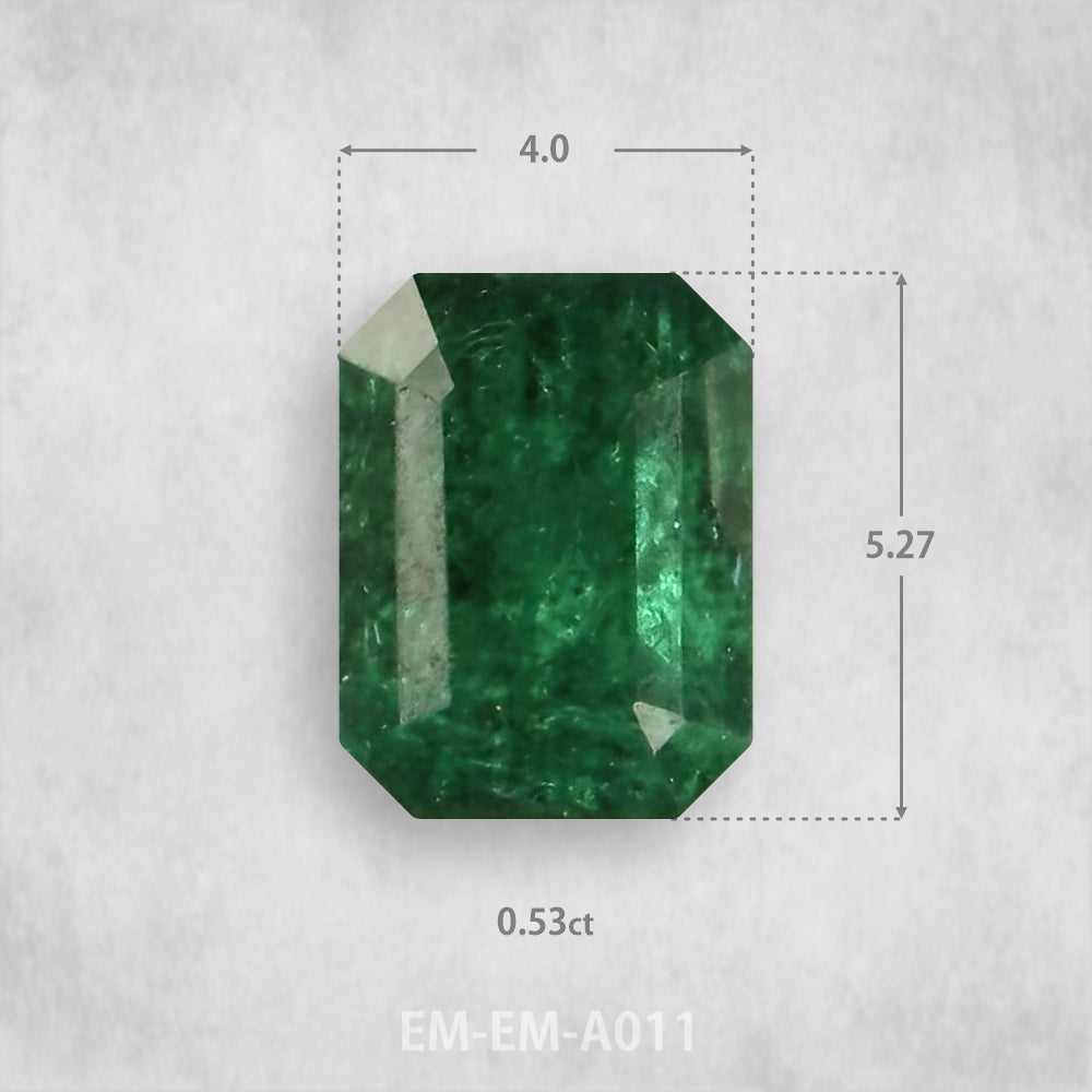 Smaragds 0.53ct Dabīgs, Smaragda piegriezums