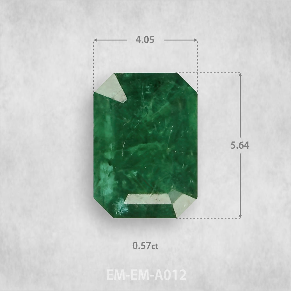 Smaragds 0.57ct Dabīgs, Smaragda piegriezums