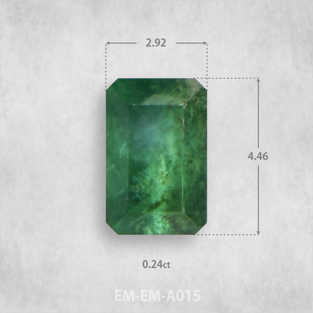 Smaragds 0.24ct Dabīgs, Smaragda piegriezums