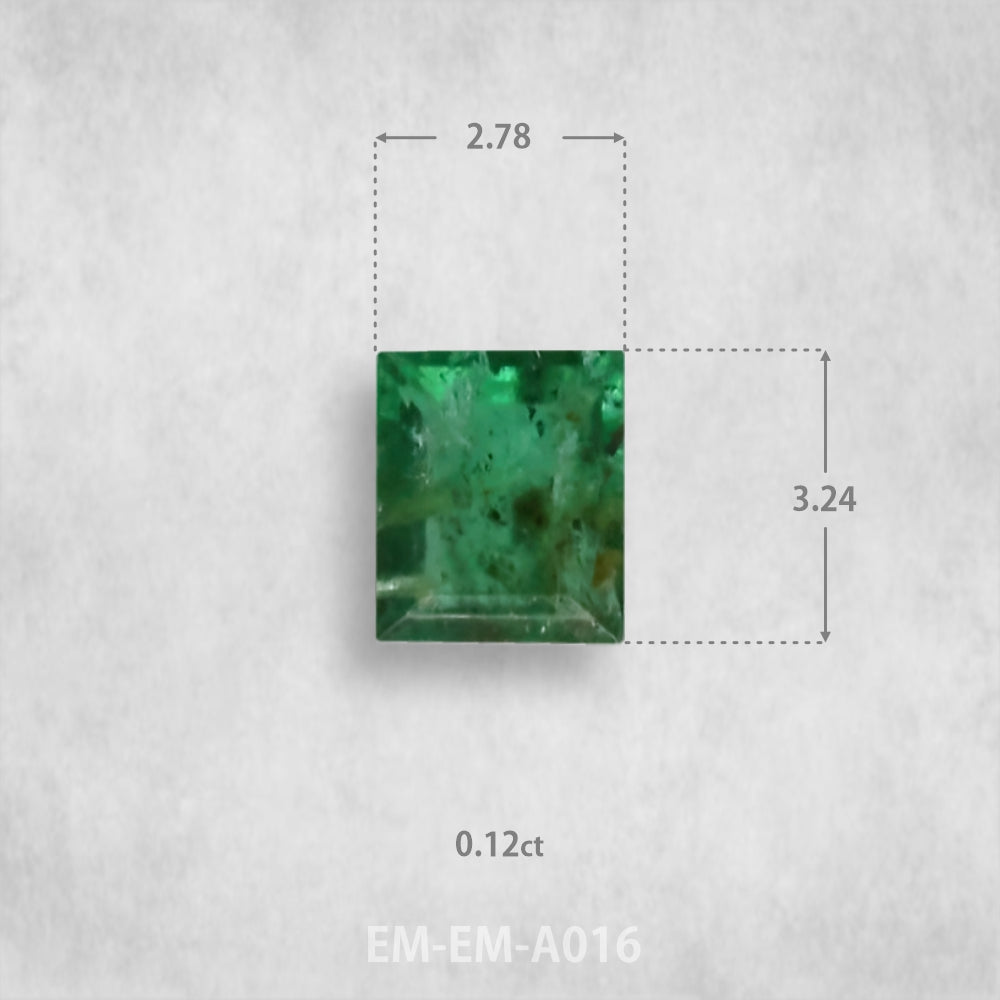 Smaragds 0.12ct Dabīgs, Smaragda piegriezums