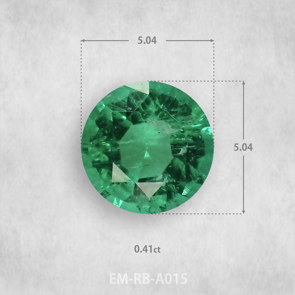 Emerald 0.41ct Natural, Round cut