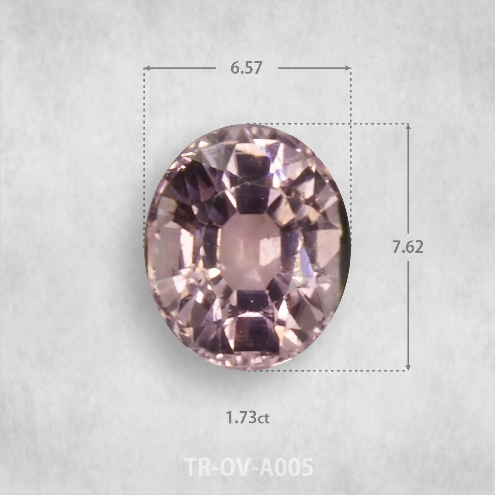 Tourmaline 1.73ct Natural, Oval cut