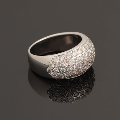 Кольцо с бриллиантами 1.40 ct, белое золото 585° (14K)