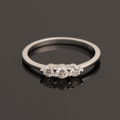 Кольцо с бриллиантами 0.35 ct, белое золото 585° (14K)