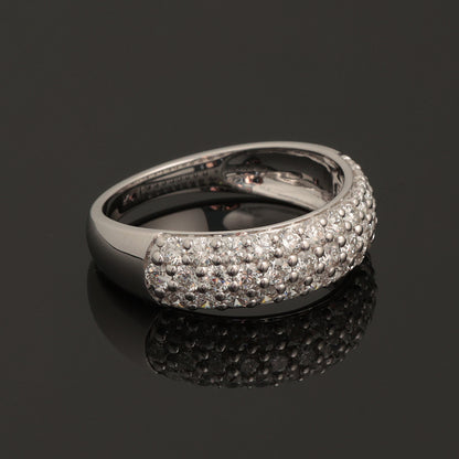 Ring with Diamonds 1.15 ct, White Gold 585° (14K)