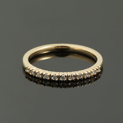 Gredzens ar Dimantiem 0.16 ct, Dzeltenais zelts 585° (14K) 