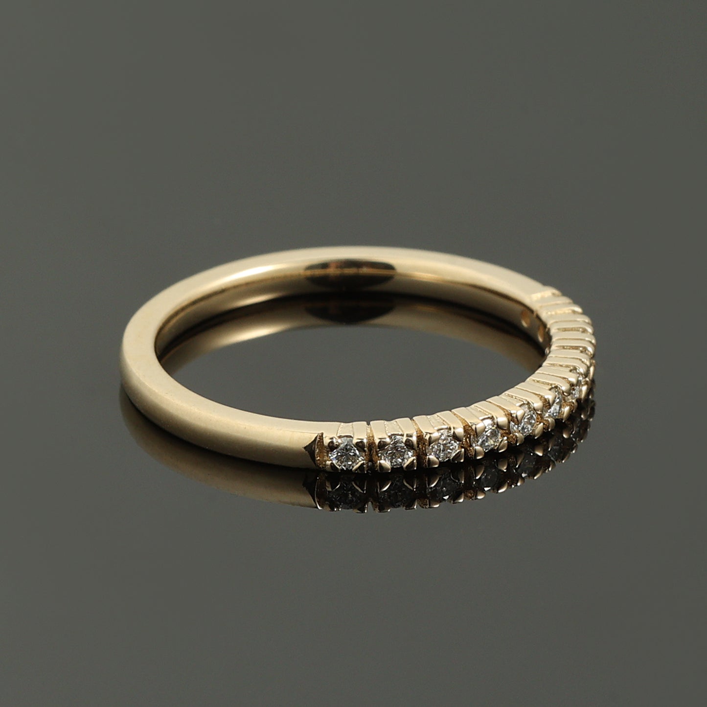 Gredzens ar Dimantiem 0.16 ct, Dzeltenais zelts 585° (14K) 