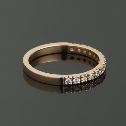 Gredzens ar Dimantiem 0.51 ct, Sarkanais zelts 585° (14K) 