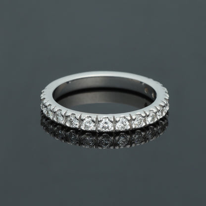 Gredzens ar Dimantiem 0.65 ct, Baltais zelts 585° (14K) 