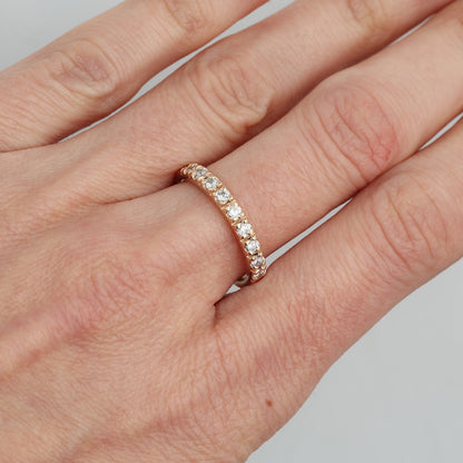 Gredzens ar Dimantiem 0.55 ct, Sarkanais zelts 585° (14K) 