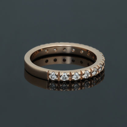 Gredzens ar Dimantiem 0.55 ct, Sarkanais zelts 585° (14K) 