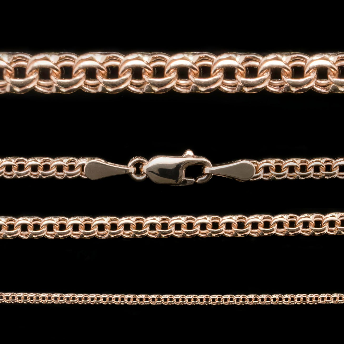 Bismark Chain 50 / 55 cm, Rose Gold 585° (14K)