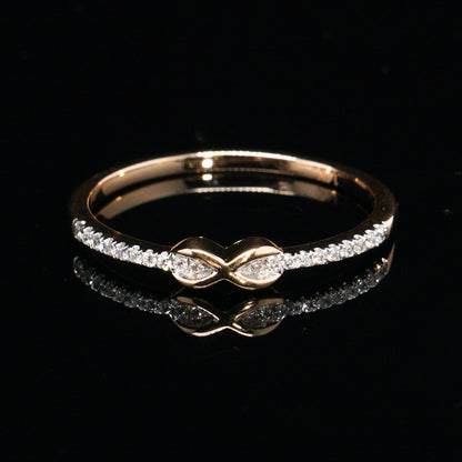 Ring with diamonds, Gold 585° (14K)