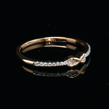 Ring with diamonds, Gold 585° (14K)