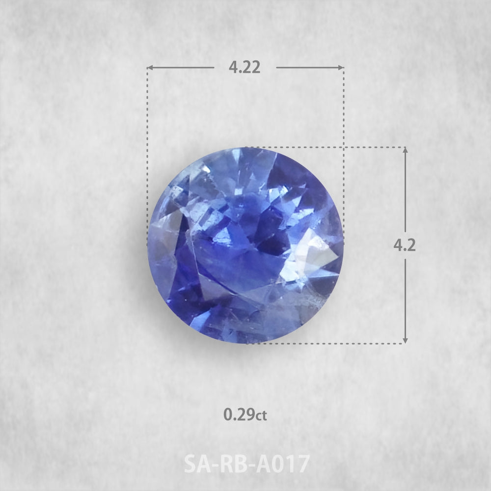 Sapphire 0.29 ct Natural, Round cut