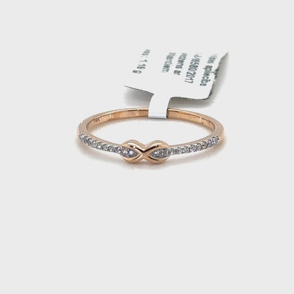 Ring with diamonds, Gold 585° (14K)