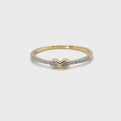 Ring with diamonds, Gold 585° (14K)